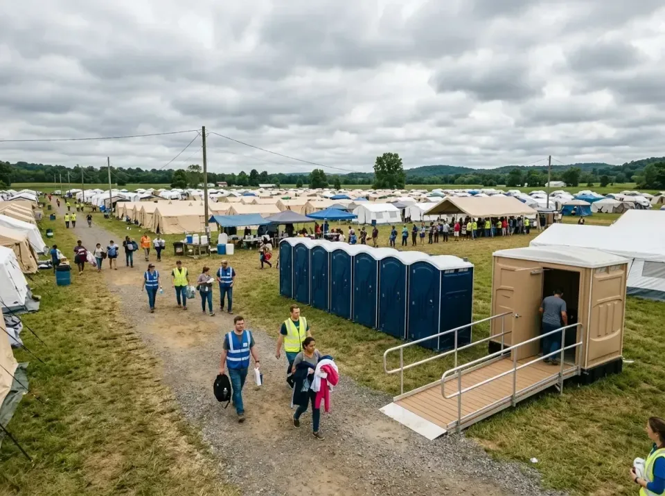 disaster-relief-camp-restrooms-010 — frequently asked questions, Dumpster & Portable Bathrooms Rental in Pennville, PA